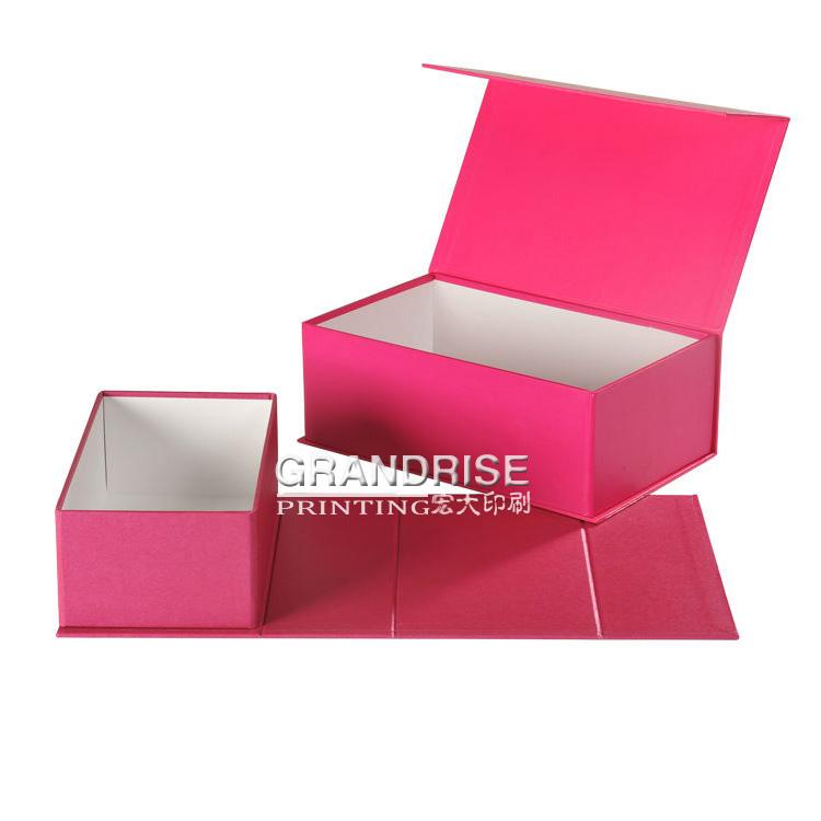 粉紅折疊包裝盒